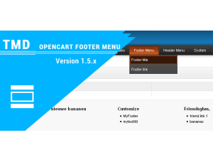 Opencart Footer Menu (Multilanguage supported) 1.5.x