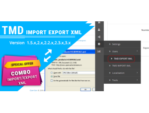 Import and Export XML ( 1.5.x ,2.x & 3.x)